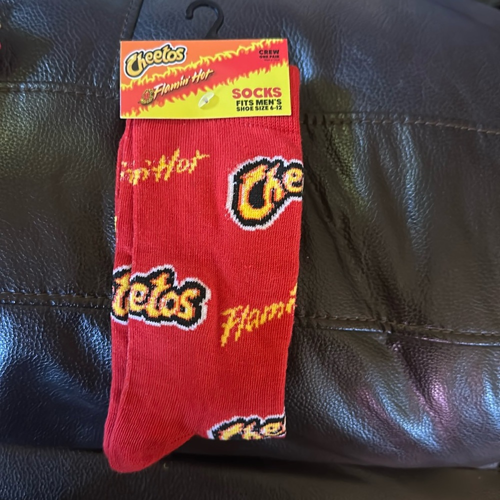 NWT Hot Cheetos Flamin Hot Crew Socks